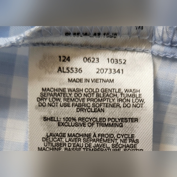 COLUMBIA Anytime Lite Sleeveless Shirt - Blue Gingham - Size S (NWT) - Picture 12 of 16